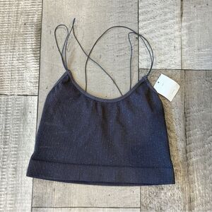 NWT Urban Outfitters Gray Sparkle Cropped Tank Top